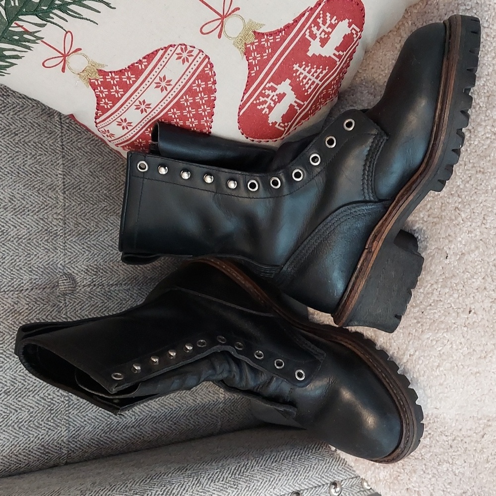 Redwing Logger Boots Black size 8.5 women